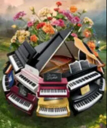 Collection of stylish pianos featuring sleek designs, high-quality sound, and modern features, perfect for home use and performances