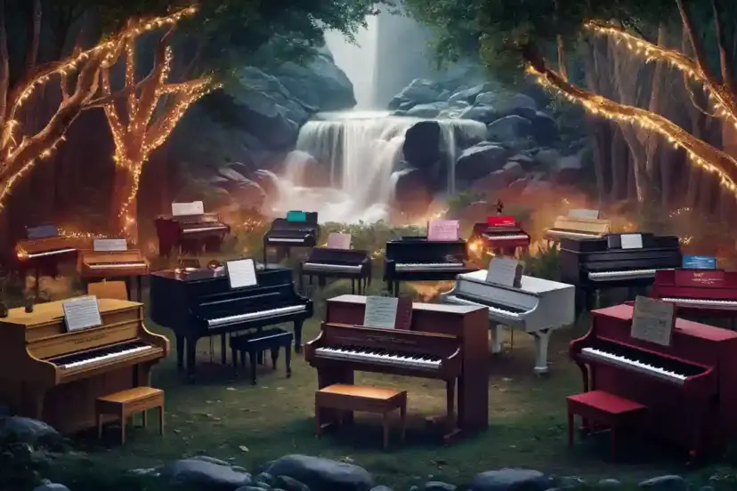 Selection of digital pianos with 88 weighted keys, built-in speakers, and advanced sound engines, perfect for practice, performance, and studio work
