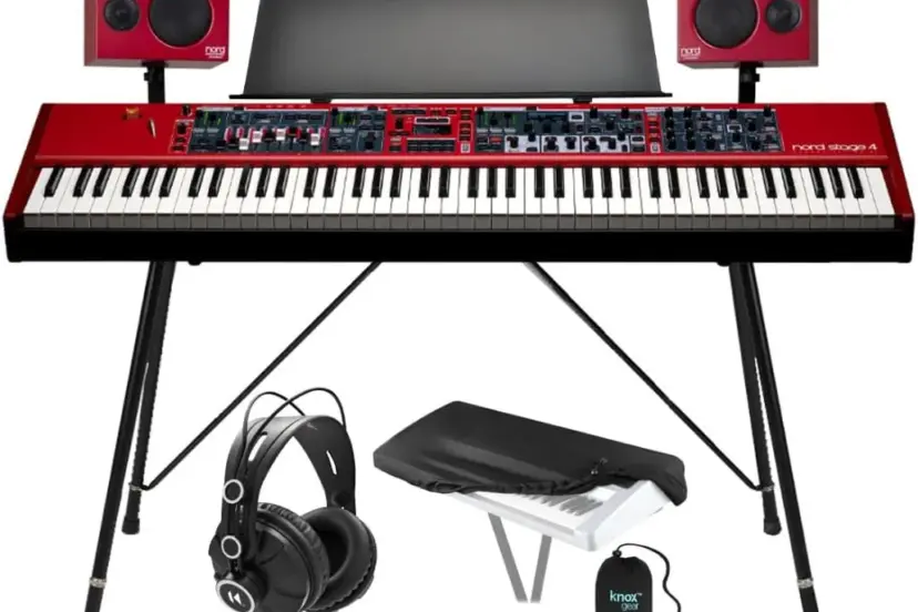Collection of Nord keyboards featuring advanced sound engines, sleek designs, and versatile features, perfect for live performances and studio work