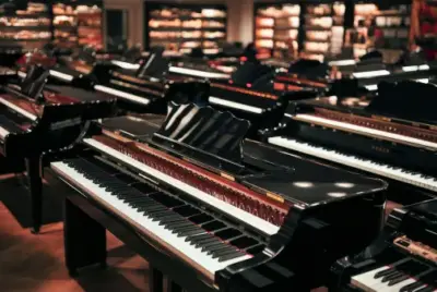 Collection of beginner pianos with 88 keys, compact designs, and built-in speakers, ideal for new pianists to practice and learn