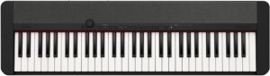 Casio CT-S1BK portable keyboard with 61 touch-sensitive keys, sleek black design, and advanced sound engine, perfect for beginners and music enthusiast