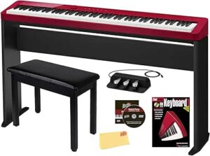 Casio Privia PX-S1100 digital piano with 88 weighted keys, sleek design, and Bluetooth connectivity, perfect for home use and performances
