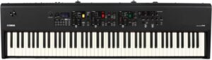 Yamaha CP88 stage piano with 88 weighted keys, advanced sound engine, and sleek design, ideal for live performances and studio use