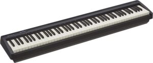 Roland FP-10 digital piano with 88 weighted keys, compact design, and Bluetooth connectivity, ideal for beginners and home practice