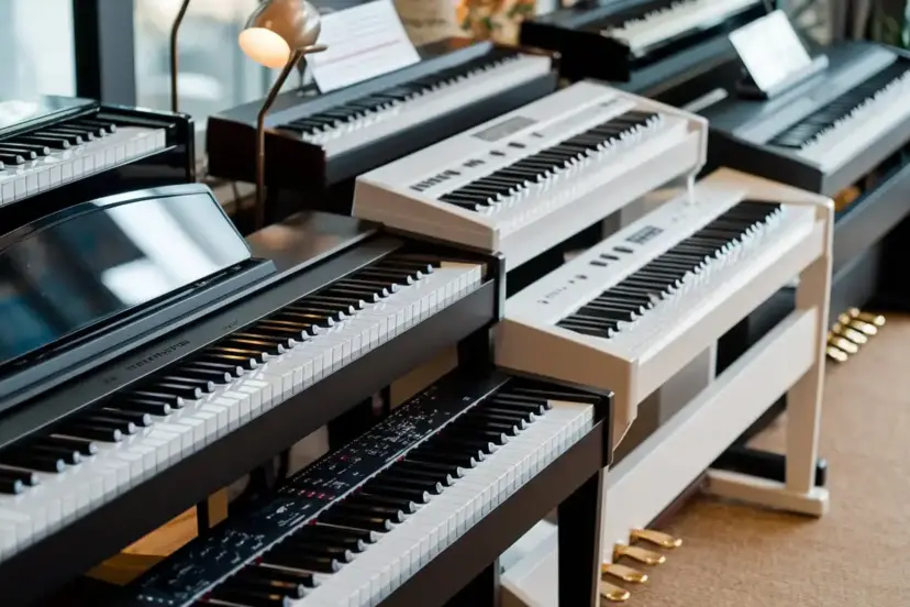 Selection of digital pianos with different features, including weighted keys, built-in speakers, and modern connectivity options, to help you make an informed decision