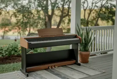 Collection of digital pianos featuring sleek designs, weighted keys, and advanced sound technology, ideal for beginners and professionals