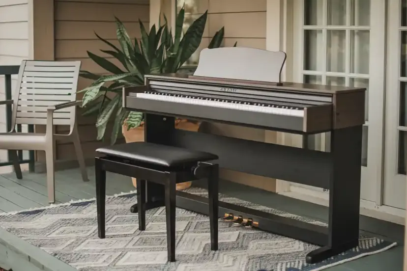 88-key keyboards for beginners featuring weighted keys, built-in speakers, and compact designs, ideal for learning and practicing piano.