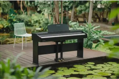Selection of digital pianos designed for intermediate and advanced players, featuring weighted keys, rich sound engines, and modern connectivity.