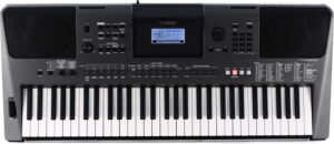 Yamaha PSR-I500 portable keyboard with 61 touch-sensitive keys, built-in speakers, and a wide selection of Indian voices and rhythms, perfect for aspiring musicians