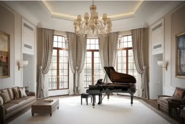 beautiful piano room