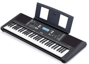 Yamaha PSR-E373 portable keyboard with 61 touch-sensitive keys, built-in speakers